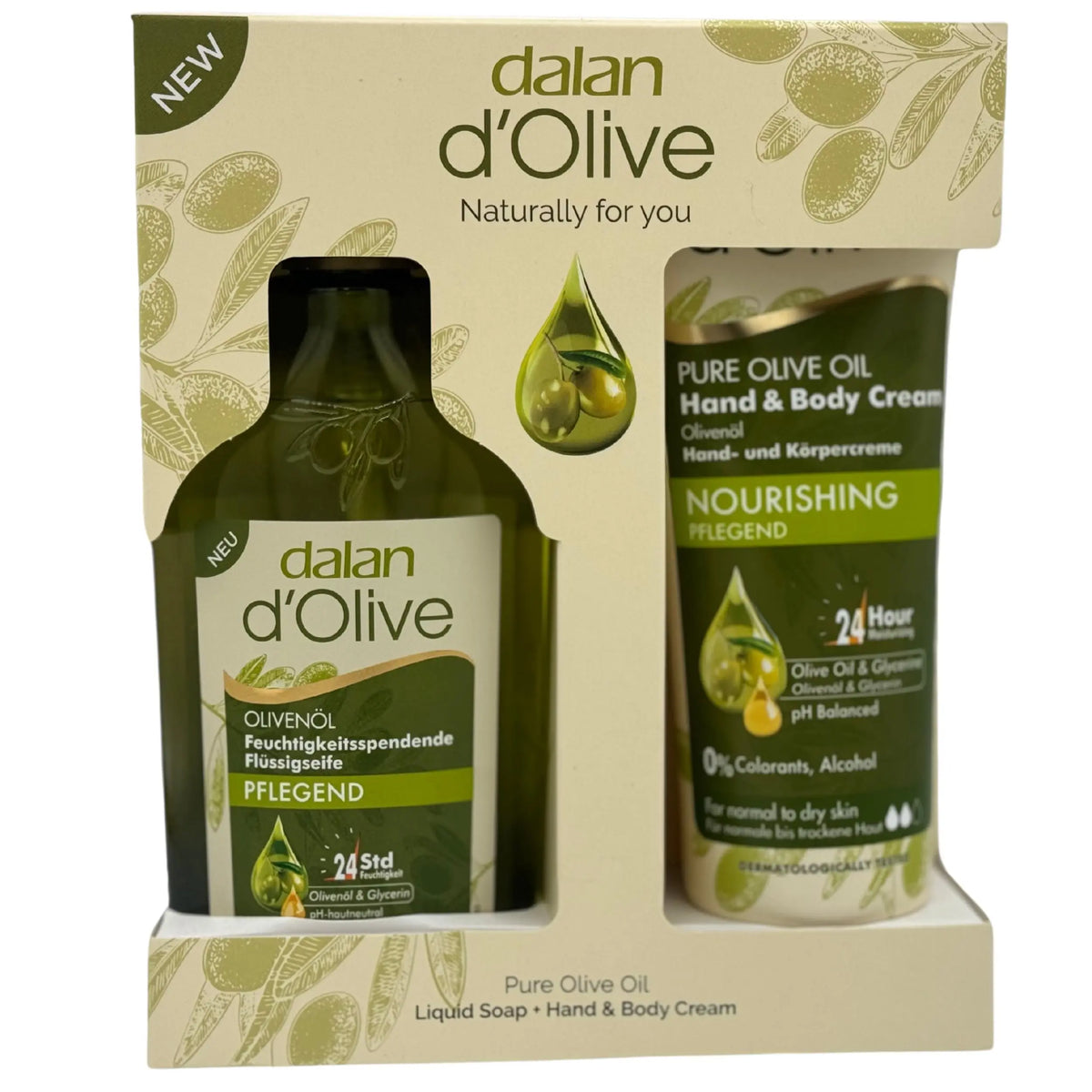 6x Dalan D'Olive Hand- & Körpercreme – Je 250 Ml, Mit Olivenöl, Für Normale Bis Trockene Haut
