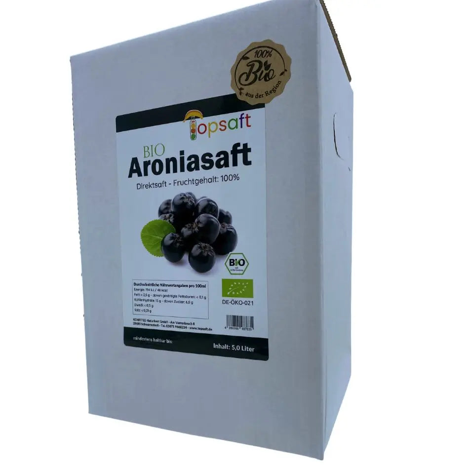 Aroniasaft Bio Muttersaft von Topsaft 1,5/3/5 Liter Topsaft