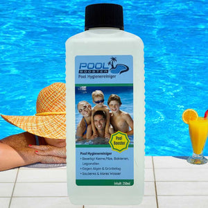 Pool Booster klares Wasser im Pool Planschbecken Whirlpool konfitee.de