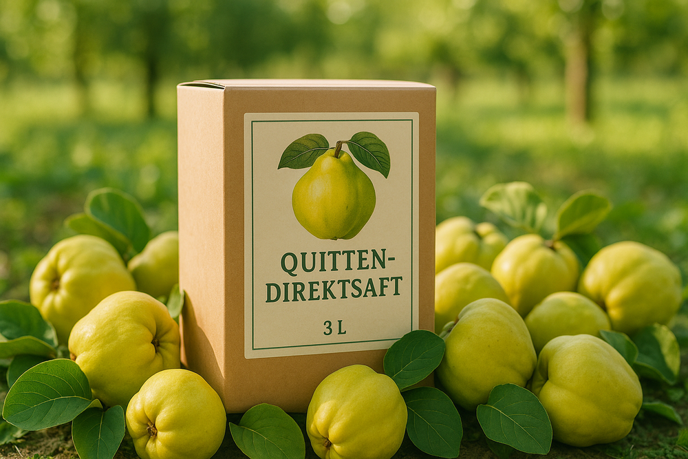 🟡 100 % Quittensaft – naturrein & leicht gefiltert