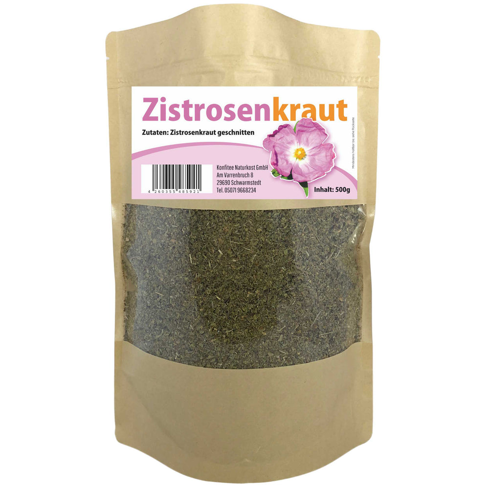 Zistrosentee Zistrosenkraut Zistrose - Cistus Incanus Tee - Naturprodukt ohne Zusatz konfitee.de
